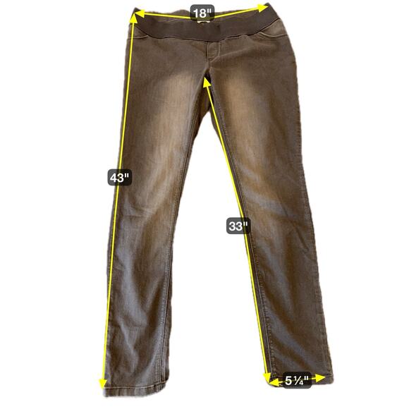 ASOS Women Black Jegging Pants 34wx34L Size 16 Maternity Stretch - Picture 3 of 9